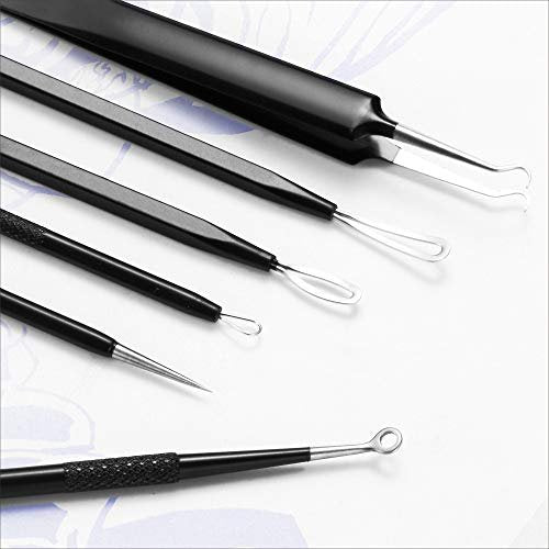 Professional Blackhead Remover Pimple Popper Tool Kit – 6 Piece Stainless Steel Comedone Extractor Set - görsel 12