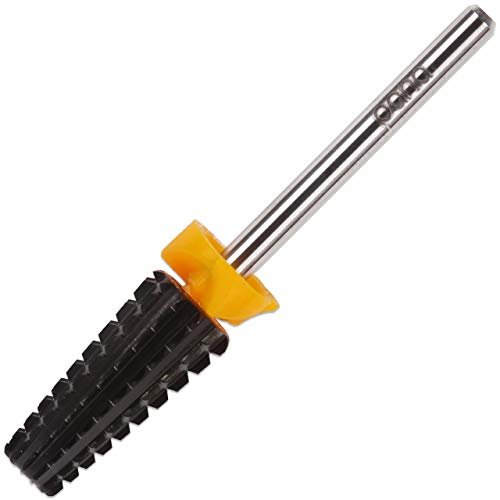 PANA Nail Carbide 5 in 1 Bit – Two-Way Rotating, Fast Acrylic & Hard Gel Removal, 3/32" Shank, Double Coarse (2XC), Black - görsel 18