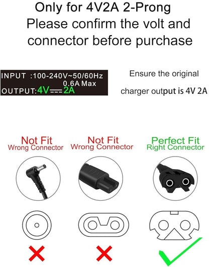 Replacement Wahl Magic Clipper Cordless Charger 4V - Compatible with Wahl 8164/8591/8148/8504, 5-Star Magic Clip, 1919 100 Year Hair Clipper Avelisse
