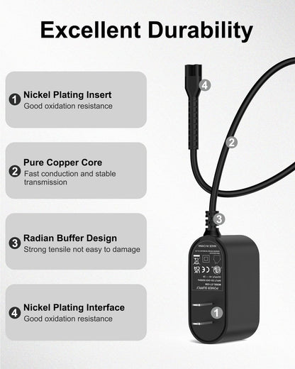 Replacement Wahl Magic Clipper Cordless Charger 4V - Compatible with Wahl 8164/8591/8148/8504, 5-Star Magic Clip, 1919 100 Year Hair Clipper Avelisse
