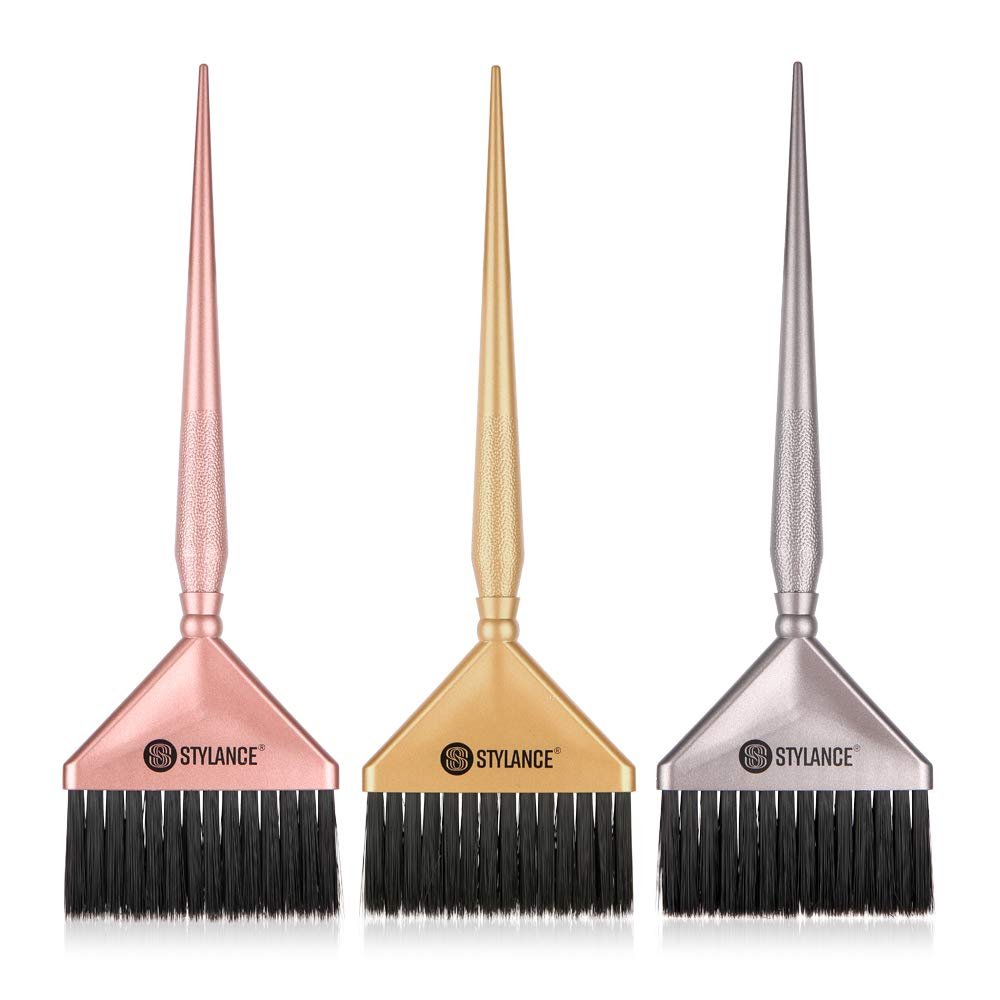 3-Piece Hair Color Tool Set - Professional Salon & DIY Hair Coloring Kit (Silver, Rose Gold, Gold) Avelisse