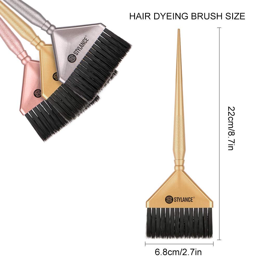 3-Piece Hair Color Tool Set - Professional Salon & DIY Hair Coloring Kit (Silver, Rose Gold, Gold) Avelisse