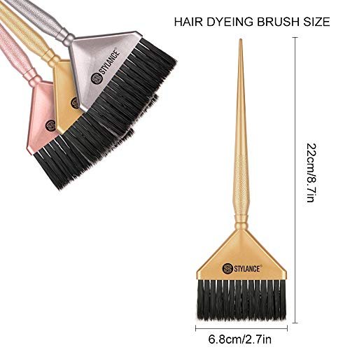 3-Piece Hair Color Tool Set - Professional Salon & DIY Hair Coloring Kit (Silver, Rose Gold, Gold) Avelisse