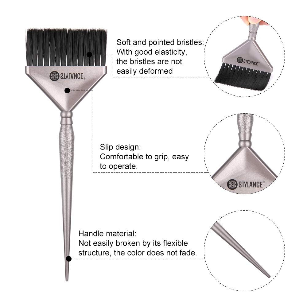 3-Piece Hair Color Tool Set - Professional Salon & DIY Hair Coloring Kit (Silver, Rose Gold, Gold) Avelisse