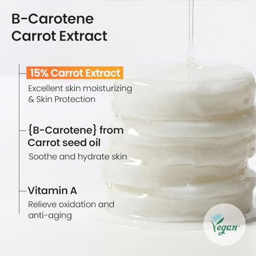 SKINFOOD Carrot Toner Pads – Instant Cooling & Redness Relief, After Sun Care, Hydrating Cotton Facial Pads (60 Count) - görsel 14