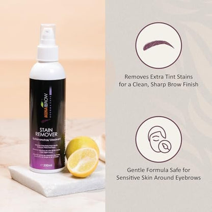 Mina Henna Tint Stain Remover – Gently Remove Hair Color from Scalp, Skin, Eyebrows, Beard & Mustache (200ml)