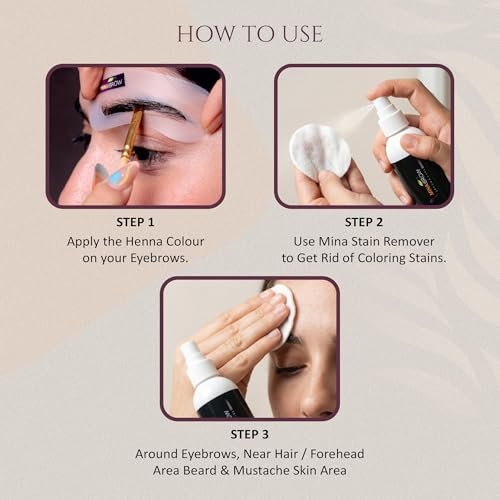 Mina Henna Tint Stain Remover – Gently Remove Hair Color from Scalp, Skin, Eyebrows, Beard & Mustache (200ml) - görsel 8