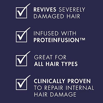 Nexxus Keraphix Shampoo and Conditioner Set with 3 Repair Masks - Damaged Hair Treatment with Keratin Protein and Black Rice, 33.8 oz + 1.5 oz Masks (5 Count) Avelisse