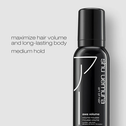 shu uemura art of hair Awa Volume Volumizing Mousse for Fine Hair – Maximum Volume & Lasting Body, Medium Hold, 5 Fl Oz Avelisse