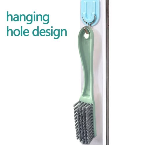 Curved Handle Nail Brush and Foot Scrubber Set - 4 Pack Hand Fingernail Cleaning Brush for Home Laundry, Shoes, Clothes, Toes, and Feet Avelisse
