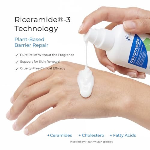 Ceramedx Soothing Facial Lotion – Natural Ceramide Moisturizer for Dry, Sensitive Skin | Fragrance Free, Vegan & Cruelty Free | 4 fl oz Avelisse