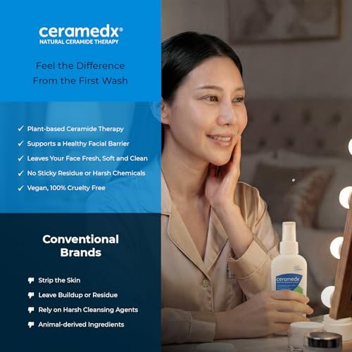 Ceramedx Soothing Facial Lotion – Natural Ceramide Moisturizer for Dry, Sensitive Skin | Fragrance Free, Vegan & Cruelty Free | 4 fl oz Avelisse