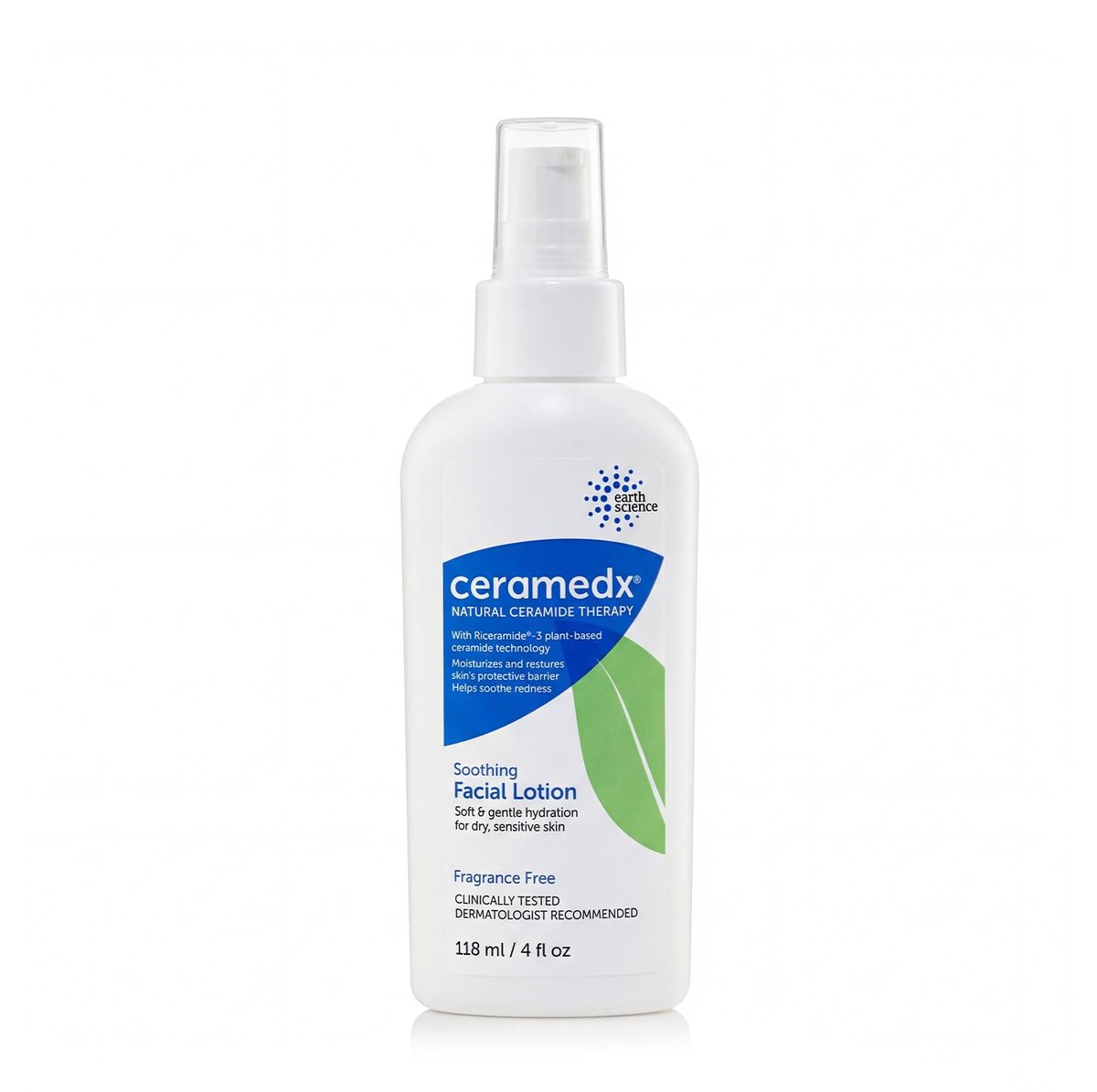 Ceramedx Soothing Facial Lotion – Natural Ceramide Moisturizer for Dry, Sensitive Skin | Fragrance Free, Vegan & Cruelty Free | 4 fl oz Avelisse