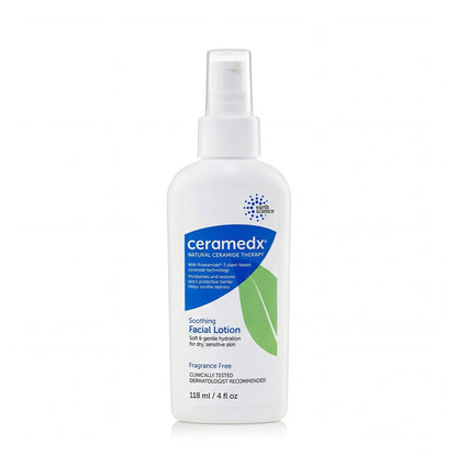 Ceramedx Soothing Facial Lotion – Natural Ceramide Moisturizer for Dry, Sensitive Skin | Fragrance Free, Vegan & Cruelty Free | 4 fl oz Avelisse