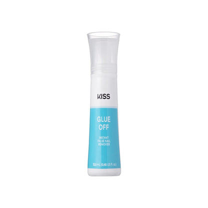 KISS Glue OFF Instant Press On Nails & Nail Glue Remover - Safe, Gentle Formula with Castor Oil & Pro Vitamin B, 0.45 fl. oz.