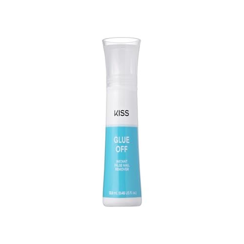 KISS Glue OFF Instant Press On Nails & Nail Glue Remover - Safe, Gentle Formula with Castor Oil & Pro Vitamin B, 0.45 fl. oz. - görsel 10