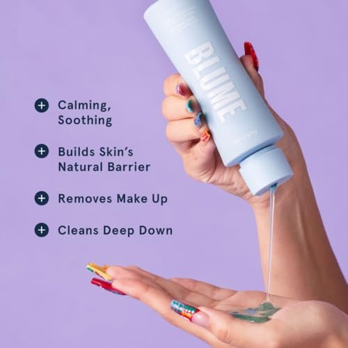Blume Meltdown Salicylic Acid Cleanser - Balancing Gel Face Wash for Oily Skin - Hydrating Facial Cleanser with Glycerin & Ceramides - Non-Stripping & Makeup-Removing Skin Care (6 oz) Avelisse