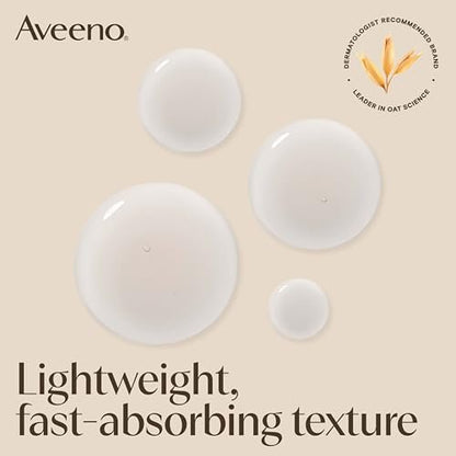 Aveeno Calm + Restore Triple Oat Hydrating Face Serum for Sensitive Skin, Gentle Lightweight Facial Serum, Fragrance-Free & Hypoallergenic, 1 fl. oz
