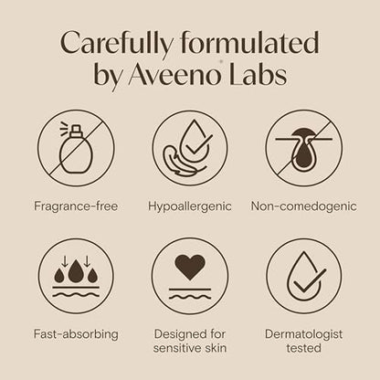Aveeno Calm + Restore Triple Oat Hydrating Face Serum for Sensitive Skin, Gentle Lightweight Facial Serum, Fragrance-Free & Hypoallergenic, 1 fl. oz