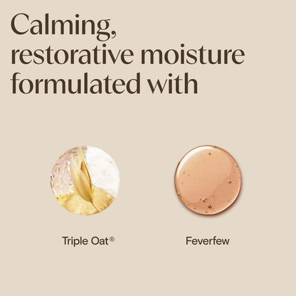 Aveeno Calm + Restore Triple Oat Hydrating Face Serum for Sensitive Skin, Gentle Lightweight Facial Serum, Fragrance-Free & Hypoallergenic, 1 fl. oz