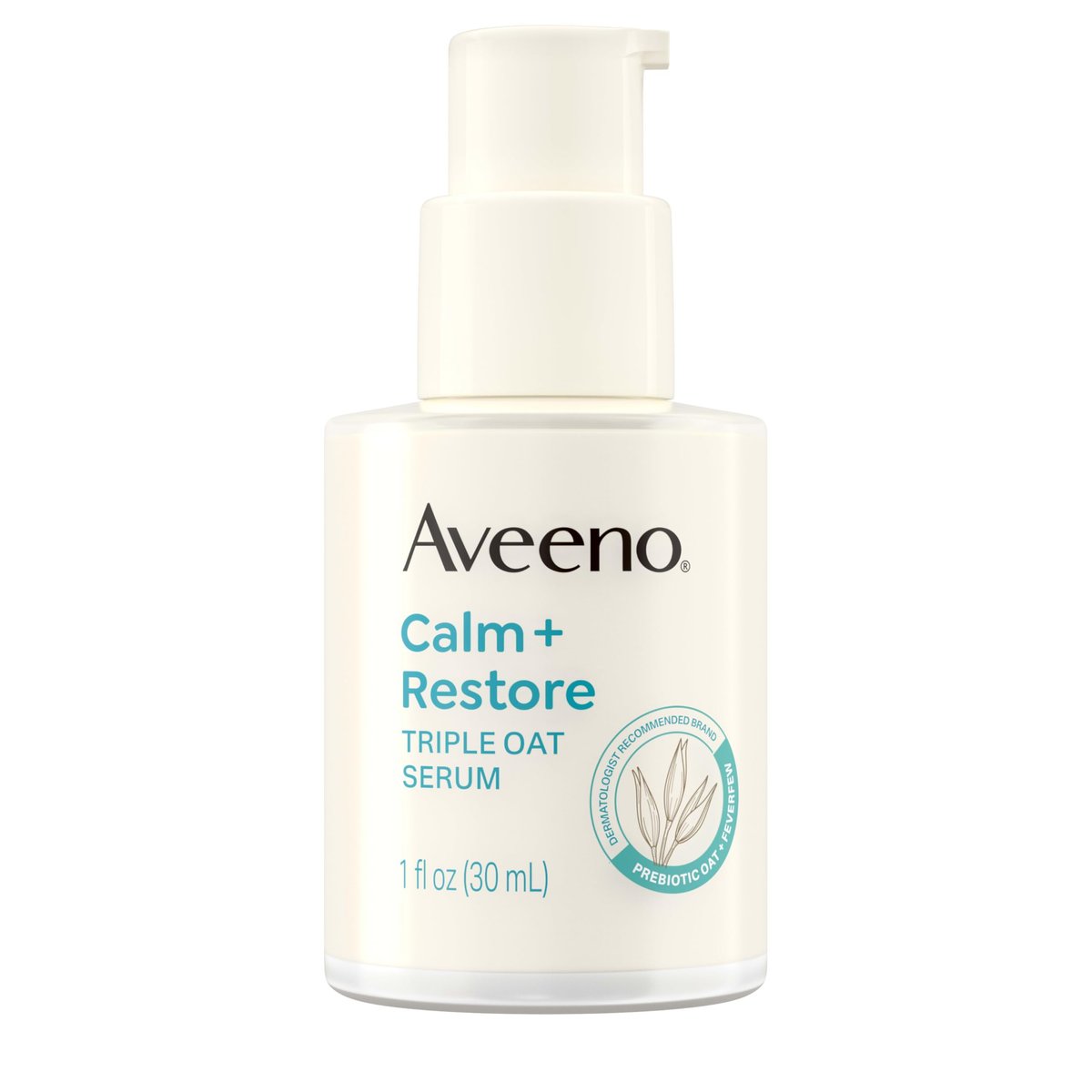 Aveeno Calm + Restore Triple Oat Hydrating Face Serum for Sensitive Skin, Gentle Lightweight Facial Serum, Fragrance-Free & Hypoallergenic, 1 fl. oz - görsel 1