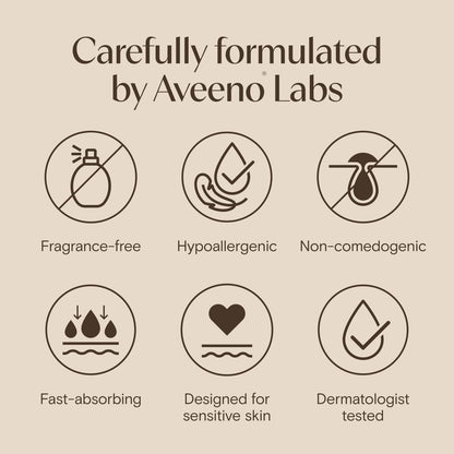 Aveeno Calm + Restore Triple Oat Hydrating Face Serum for Sensitive Skin, Gentle Lightweight Facial Serum, Fragrance-Free & Hypoallergenic, 1 fl. oz