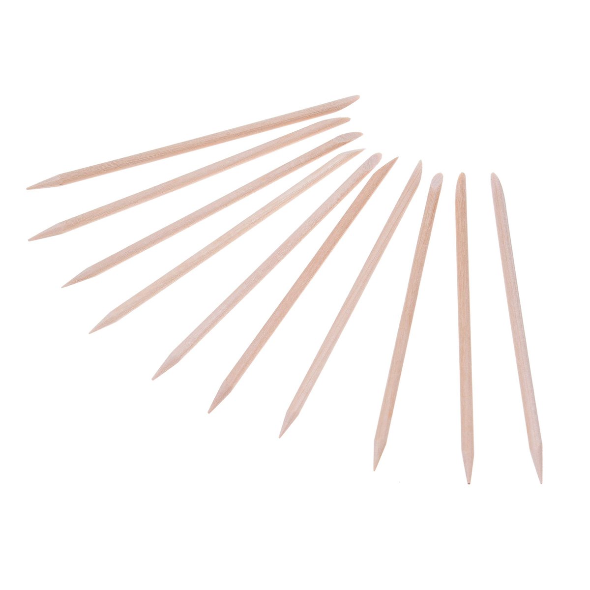 Kare & Kind 100x Double-Sided Orange Wood Nail Sticks - Cuticle Pusher Remover Cleaner - Manicure, Pedicure, DIY - Home, Nail Salon - for Beginners and Professional Nail Technicians - görsel 5