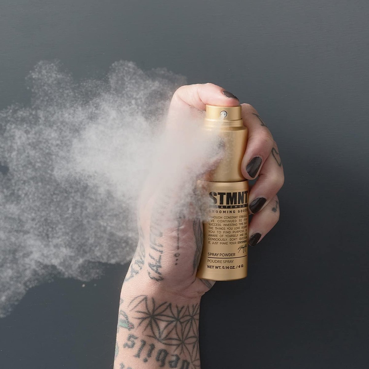 STMNT Grooming Goods Spray Powder - Extra Matte Finish, Added Texture & Grip, Super Lightweight Formula (0.14 oz) - görsel 3