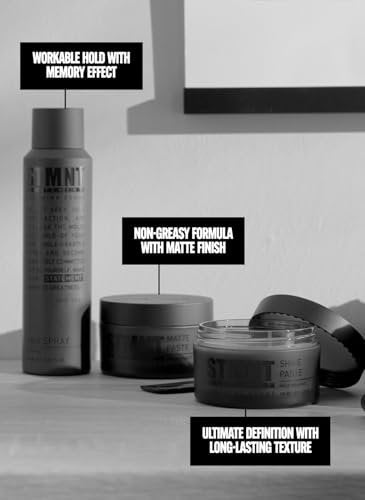STMNT Grooming Goods Matte Paste – Strong Hold Hair Clay for Men, High Volume, Non-Greasy, 3.38 oz Avelisse