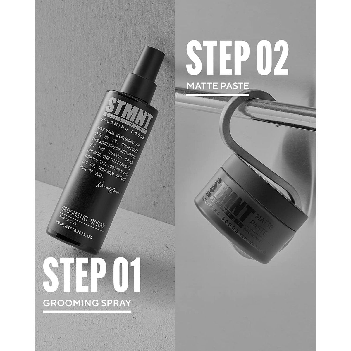 STMNT Grooming Goods Grooming Spray - Natural Finish, Thicker Hair Feel, Non-Sticky, 6.7 oz - görsel 7