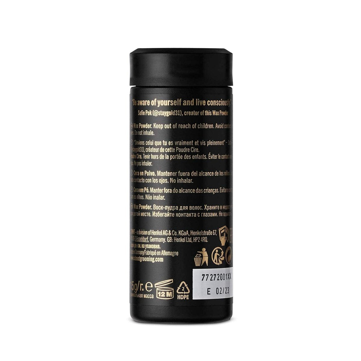 STMNT Grooming Goods Wax Powder – Semi-Matte Finish, Medium Control, Added Grip and Volume for Fuller Hair (0.53 oz) - görsel 3