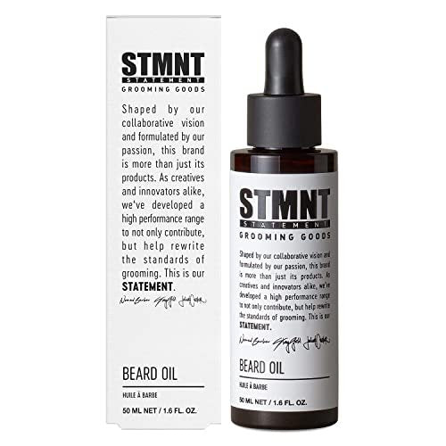 STMNT Grooming Goods Beard Oil, 1.6 oz – Silicone Free, Moisturizing Formula with Natural Oils Avelisse