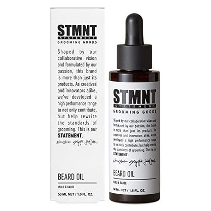 STMNT Grooming Goods Beard Oil, 1.6 oz – Silicone Free, Moisturizing Formula with Natural Oils Avelisse
