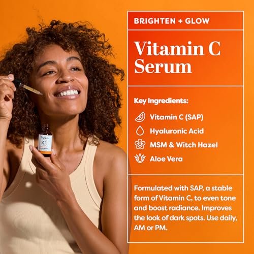 TruSkin Face Serum Duo – Vitamin C & Retinol Serums for AM & PM Anti-Aging Skincare Routine, Brightening & Smoothing Facial Serums, 1 fl oz Each Avelisse