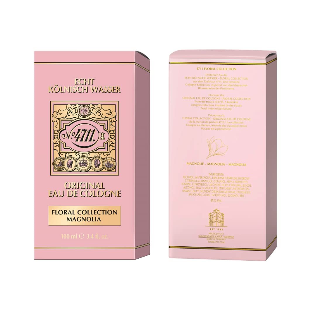 4711 Floral Collection Magnolia Eau de Cologne for Women - 3.4 oz Spray Avelisse