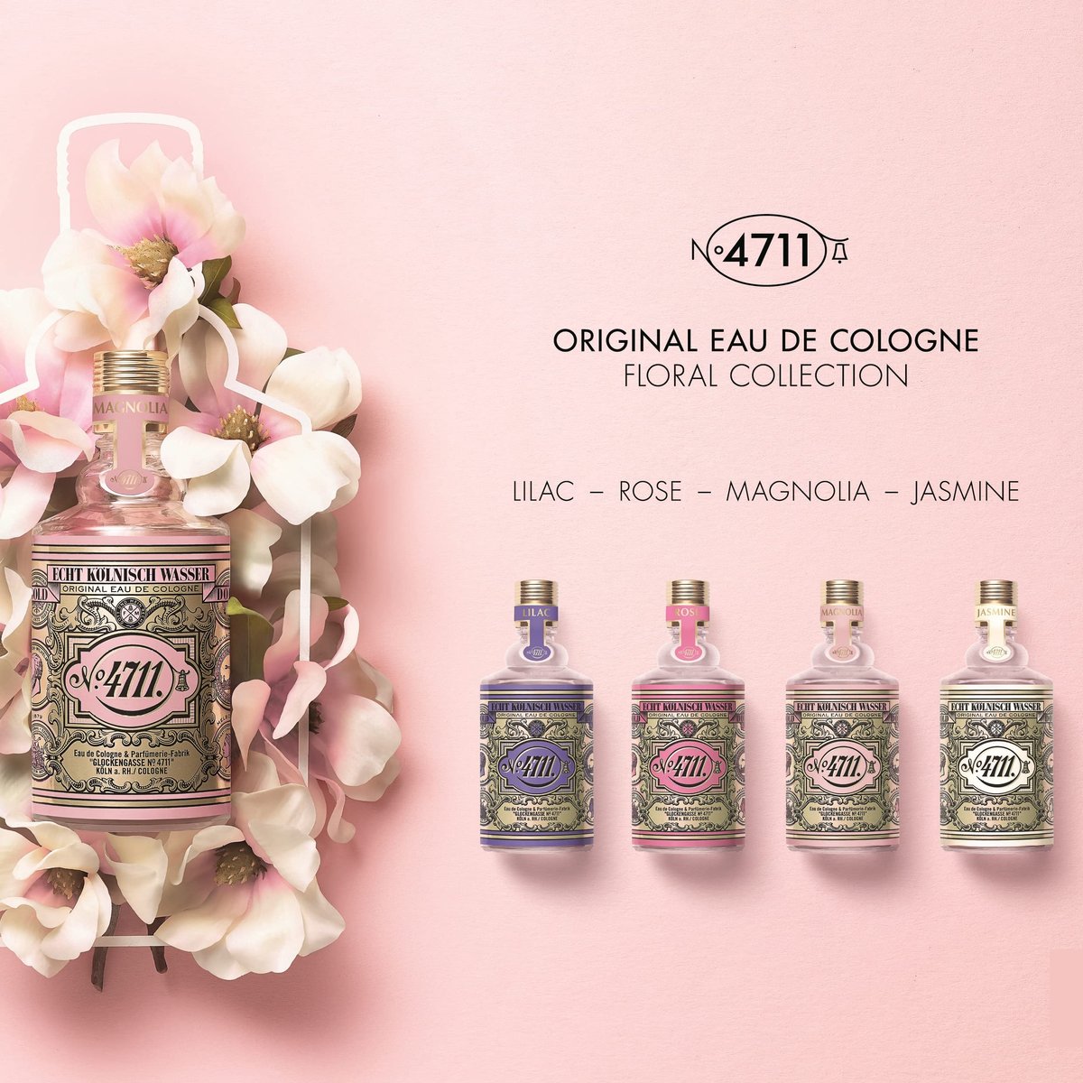 4711 Floral Collection Magnolia Eau de Cologne for Women - 3.4 oz Spray Avelisse