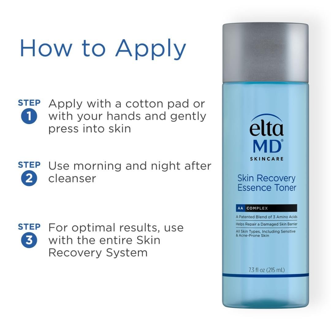 EltaMD Skin Recovery Essence Face Toner - Hydrating Alcohol-Free Toner for Sensitive & Acne Prone Skin, 7.3 oz Avelisse