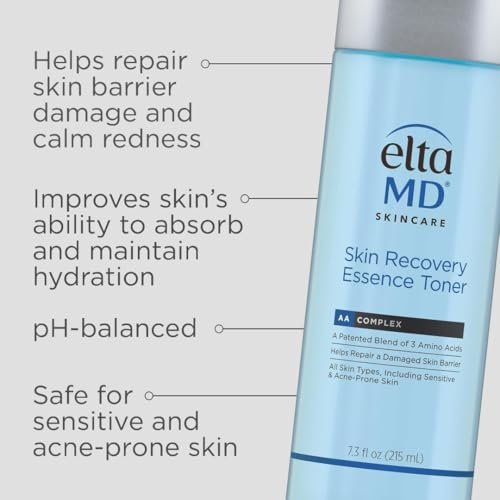 EltaMD Skin Recovery Essence Face Toner - Hydrating Alcohol-Free Toner for Sensitive & Acne Prone Skin, 7.3 oz Avelisse