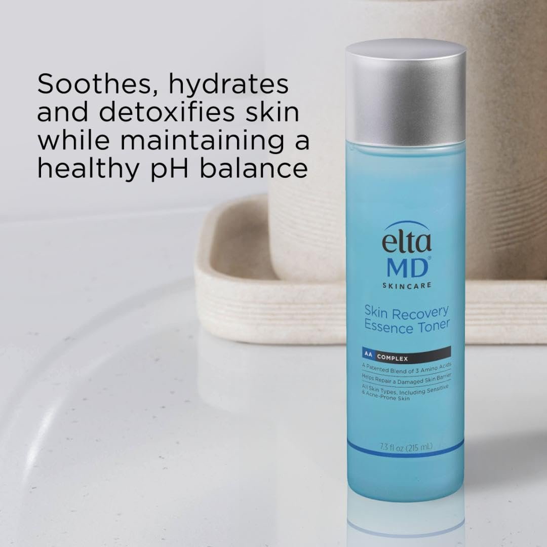 EltaMD Skin Recovery Essence Face Toner - Hydrating Alcohol-Free Toner for Sensitive & Acne Prone Skin, 7.3 oz Avelisse
