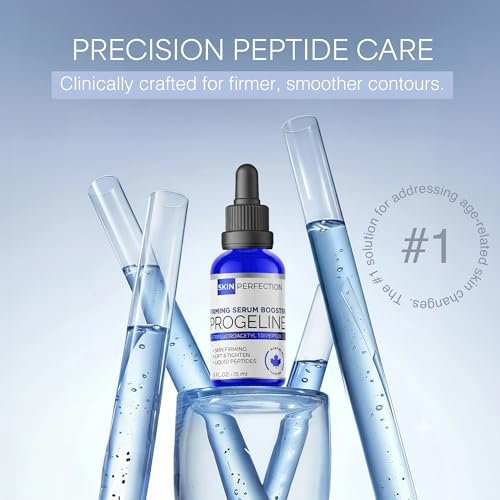 Skin Perfection Firming Serum Booster with Progeline Peptide - Anti-Aging Face and Neck Serum, Trifluoroacetyl Tripeptide-2, 0.5 Fl Oz Avelisse