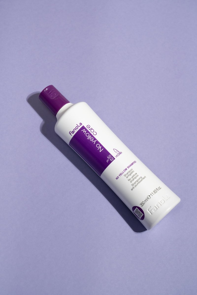 Fanola No Yellow Purple Shampoo - Color Depositing Shampoo for Blondes, Bleached & Grey Hair - Removes Brassy Tones (11.83 Fl Oz) - görsel 3
