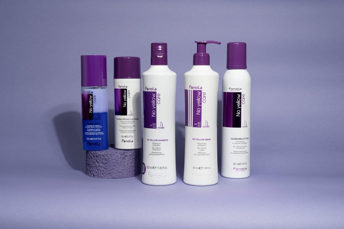 Fanola No Yellow Purple Shampoo - Color Depositing Shampoo for Blondes, Bleached & Grey Hair - Removes Brassy Tones (11.83 Fl Oz) - görsel 9