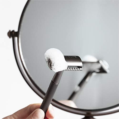 MANSCAPED The Plow 2.0 Premium Single Blade Double-Edged Safety Razor for Men – Gunmetal Grey Avelisse