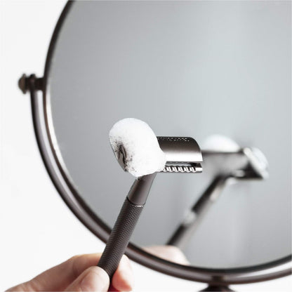 MANSCAPED The Plow 2.0 Premium Single Blade Double-Edged Safety Razor for Men – Gunmetal Grey Avelisse