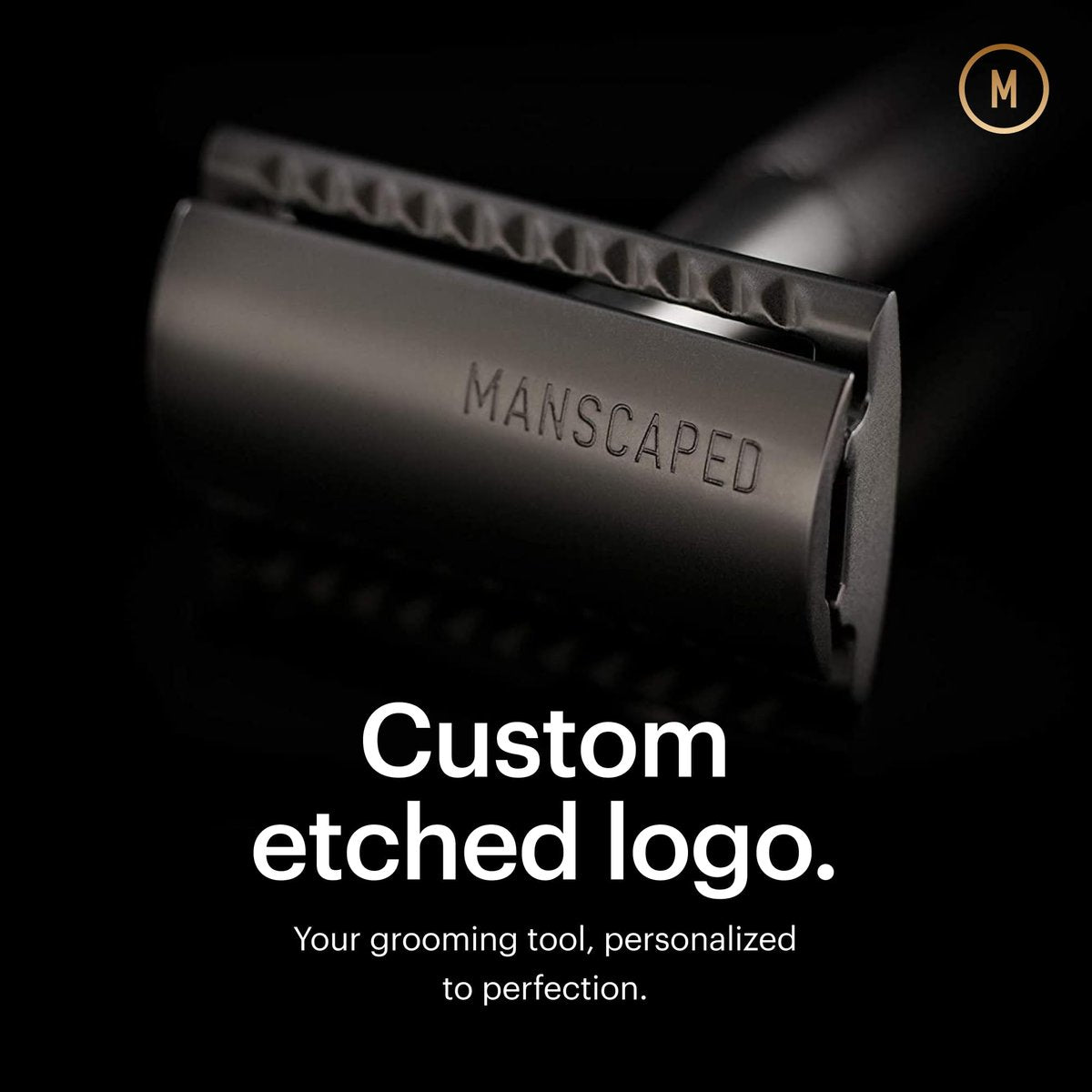 MANSCAPED The Plow 2.0 Premium Single Blade Double-Edged Safety Razor for Men – Gunmetal Grey Avelisse