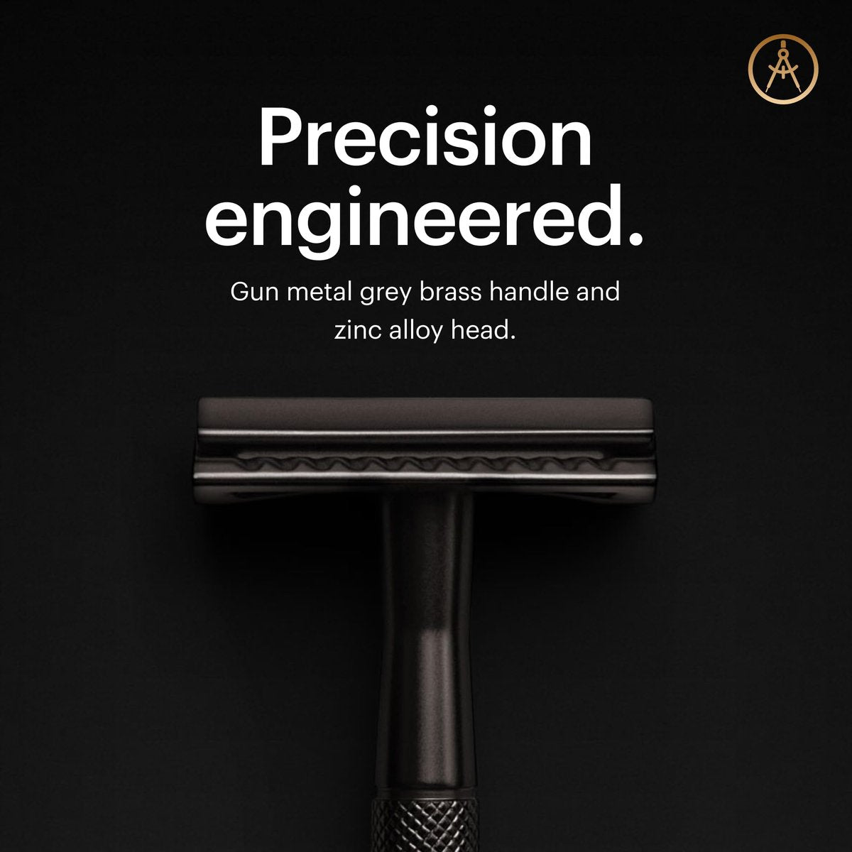 MANSCAPED The Plow 2.0 Premium Single Blade Double-Edged Safety Razor for Men – Gunmetal Grey Avelisse