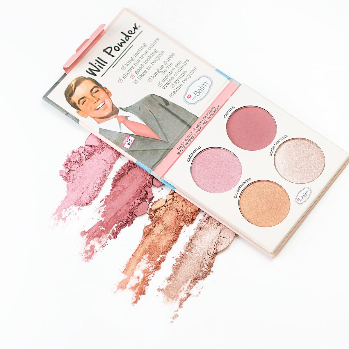 theBalm Will Powder Blush Quad - Assorted Shades for a Natural Flush - görsel 3