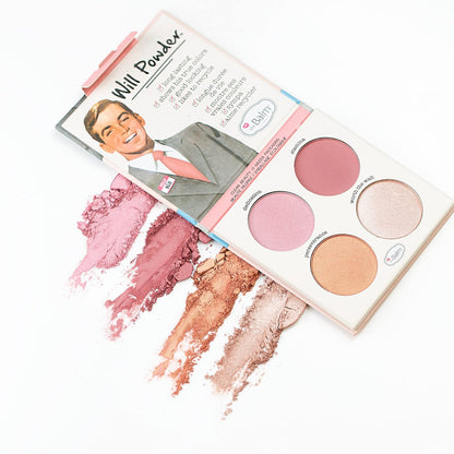 theBalm Will Powder Blush Quad - Assorted Shades for a Natural Flush