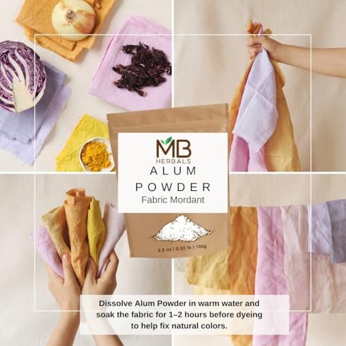 MB Herbals Alum Powder 100g (3.5 oz) – Natural Deodorant, After Shave & Mordant for Leather, Fabric & Paper - görsel 6