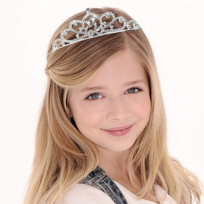 Hedume 6 Pack Princess Crystal Tiara Crown Headbands - Silver Sparkly Rhinestone Hair Accessories for Girls & Women Avelisse